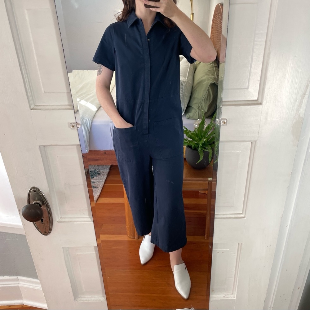 Universal Standard Kate Stretch Cotton Twill Jumpsuit